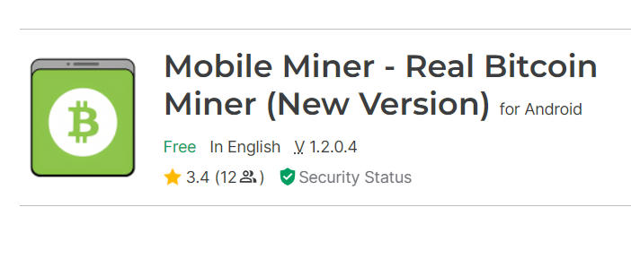 Mobile Miner Real Bitcoin Tool