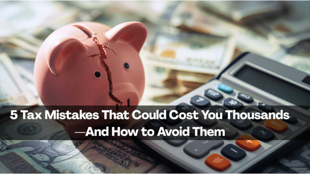 5 Tax Mistakes That Could Cost You Thousands—And How to Avoid Them